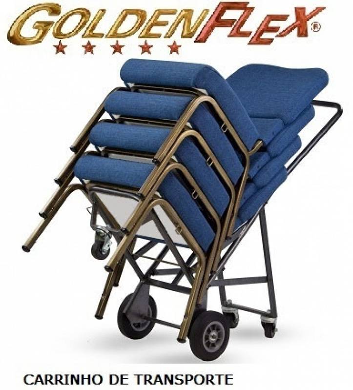 Cadeira Estofada Empilhável Guaianases - Cadeira Estofada Fixa para Igreja