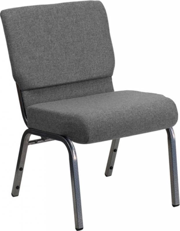 Cadeira Estofada Fixa para Igreja Cidade Jardim - Cadeira Estofada Lisa