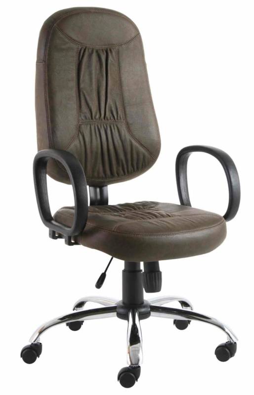 Cadeira Estofada Giratória Escritório Valor Itatiba - Cadeira Estofada com Braço