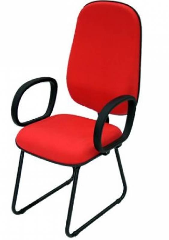 Cadeira Estofada para Escritório Teresina - Cadeira Estofada com Braço para Auditório