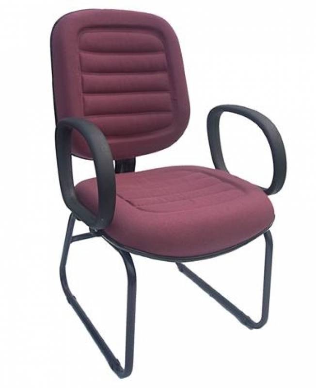 Cadeira Fixa Estofada Campo Grande - Cadeira Executiva Fixa Pé Palito