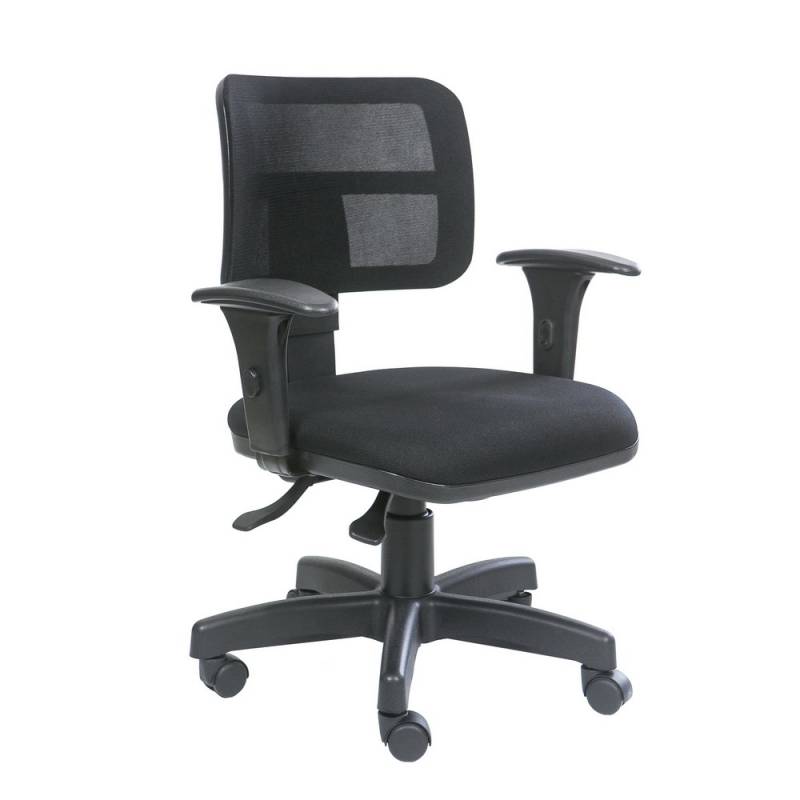 Cadeira Secretária Executiva Ergonômica Preto Preço Liberdade - Cadeira Secretária Executiva Ergonômica Preto