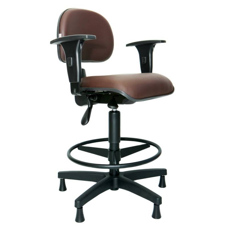 Cadeira Secretária Executiva Ergonômica Valor Sé - Cadeira Secretária Executiva Ergonômica Preto