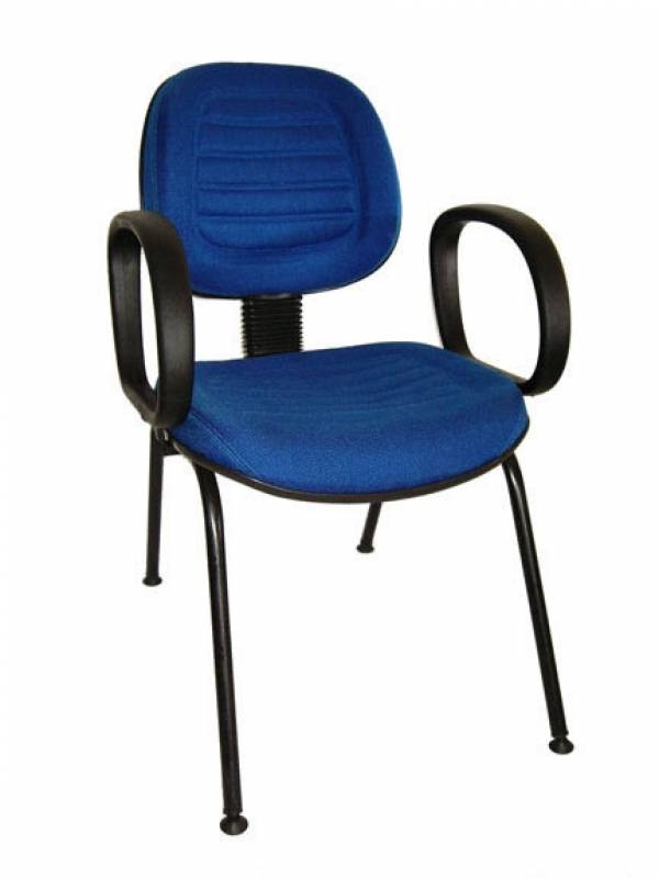 Cadeiras Executivas Base Fixa Pirambóia - Cadeira Secretária Fixa Estofada