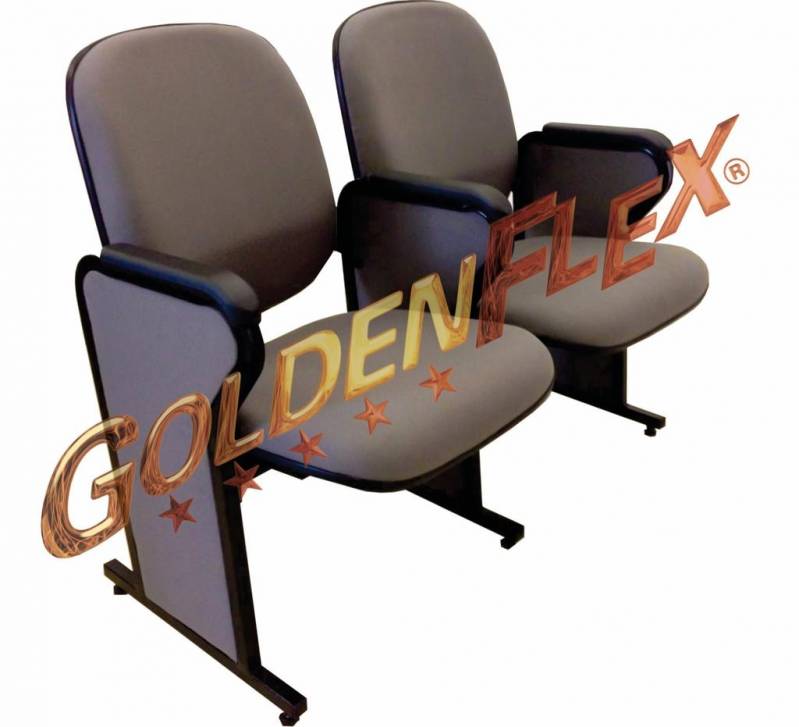 Quanto Custa Cadeira Estofada com Braço para Auditório Ipiranga - Cadeira Estofada Fixa