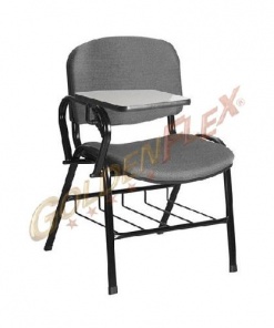 Cadeira universitaria Soft-Line com Prancheta Escamoteável e gradil
